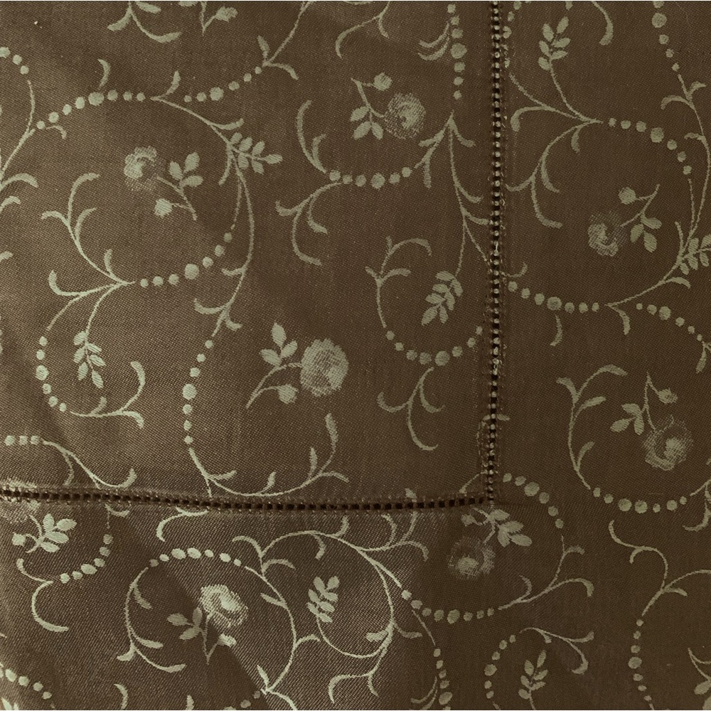 Sferra Flores 600 thread count standard sham NEW Chocolate/slate